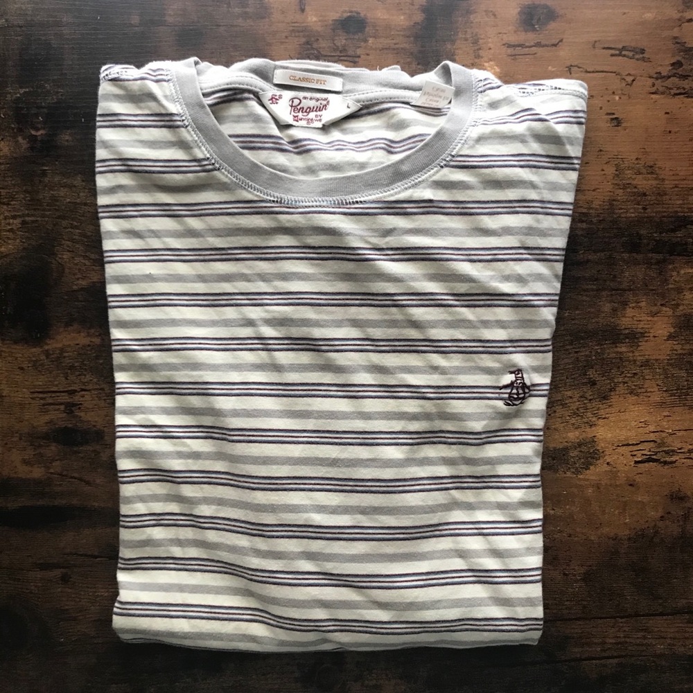 Penguin Men’s Striped Long Sleeve